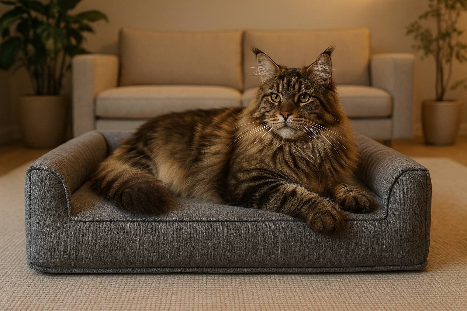 Mejores camas para gatos grandes y pesados: comparativa de materiales, comodidad y durabilidad