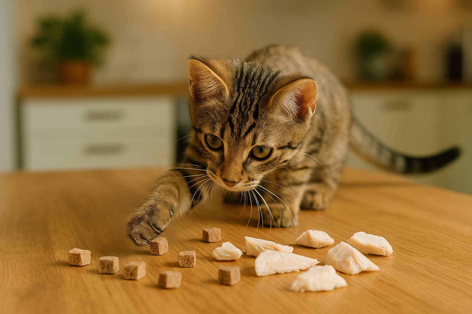 Mejores snacks saludables para gatos jóvenes