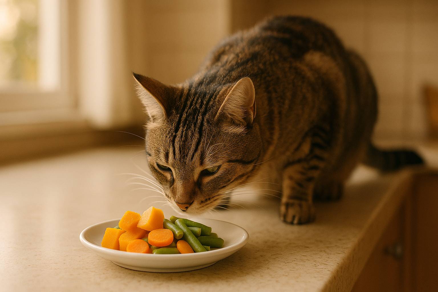 Qué verduras puede comer un gato sin riesgo