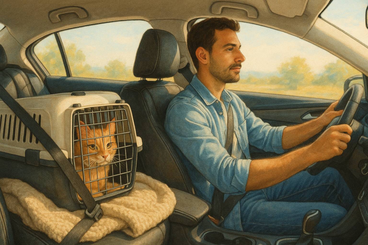 Recomendaciones para viajar en coche con gatos de forma segura y sin estrés