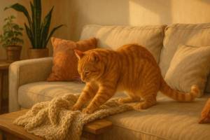 ¿Por qué los gatos amasan con las patas?