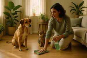 Productos de limpieza seguros para hogares con mascotas