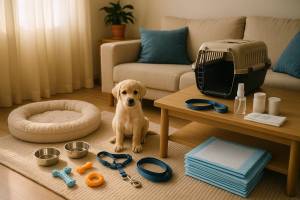 Productos esenciales para el primer mes con tu cachorro